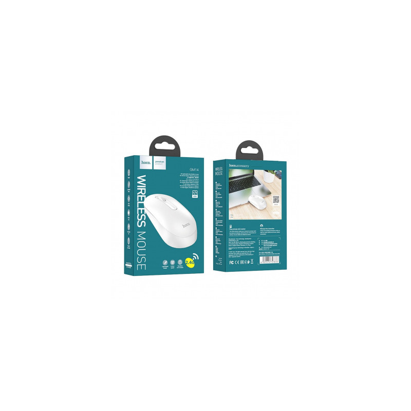 Hoco GM14 Wireless Mouse 1200DPI White